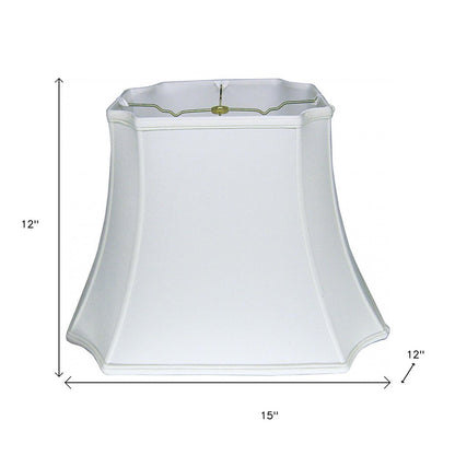 Snow Shantung Silk Lamp Shade HomeRoots
