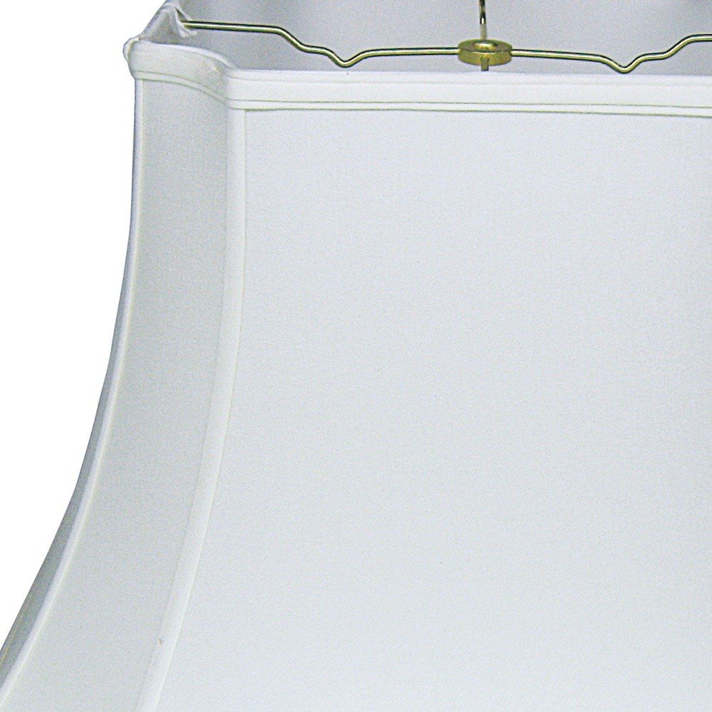 Snow Shantung Silk Lamp Shade HomeRoots