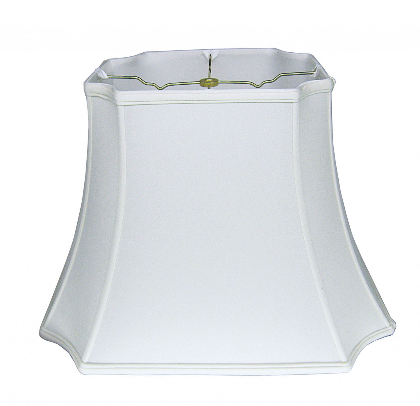 17" Snow Inverted Rectangle Shantung Lampshade