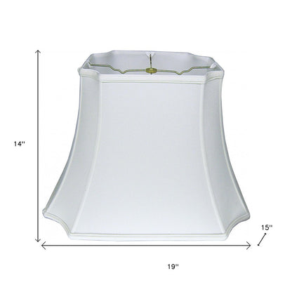 Snow Shantung Silk Lamp Shade HomeRoots