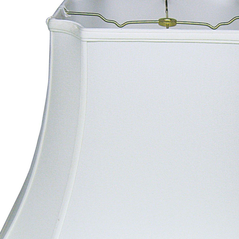 Snow Shantung Silk Lamp Shade HomeRoots