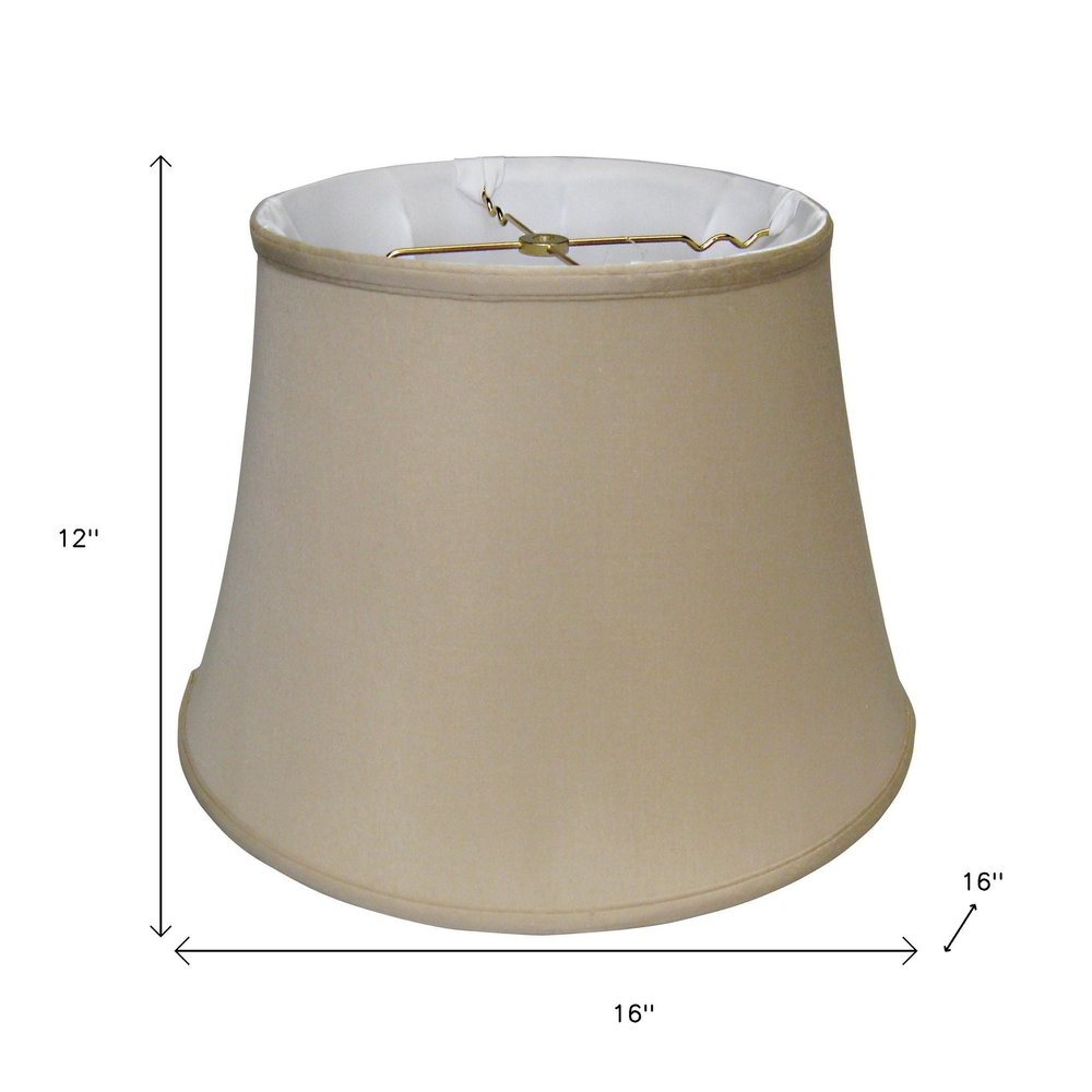 Brown Pongee Silk Bell Lamp Shade HomeRoots