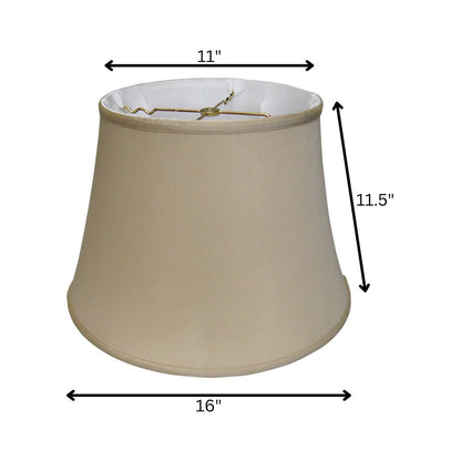 Brown Pongee Silk Bell Lamp Shade HomeRoots