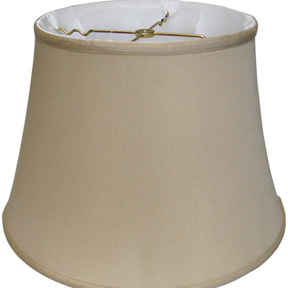 Brown Pongee Silk Bell Lamp Shade HomeRoots