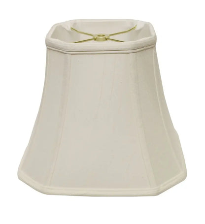 White Monay Shantung Silk Square Lamp Shade HomeRoots