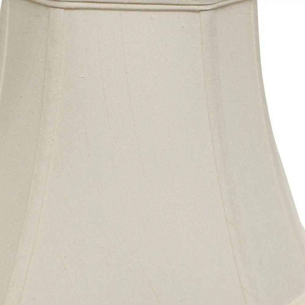 White Monay Shantung Silk Square Lamp Shade HomeRoots