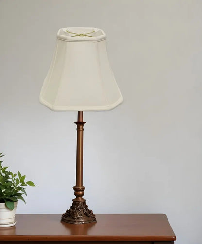 White Monay Shantung Silk Square Lamp Shade HomeRoots
