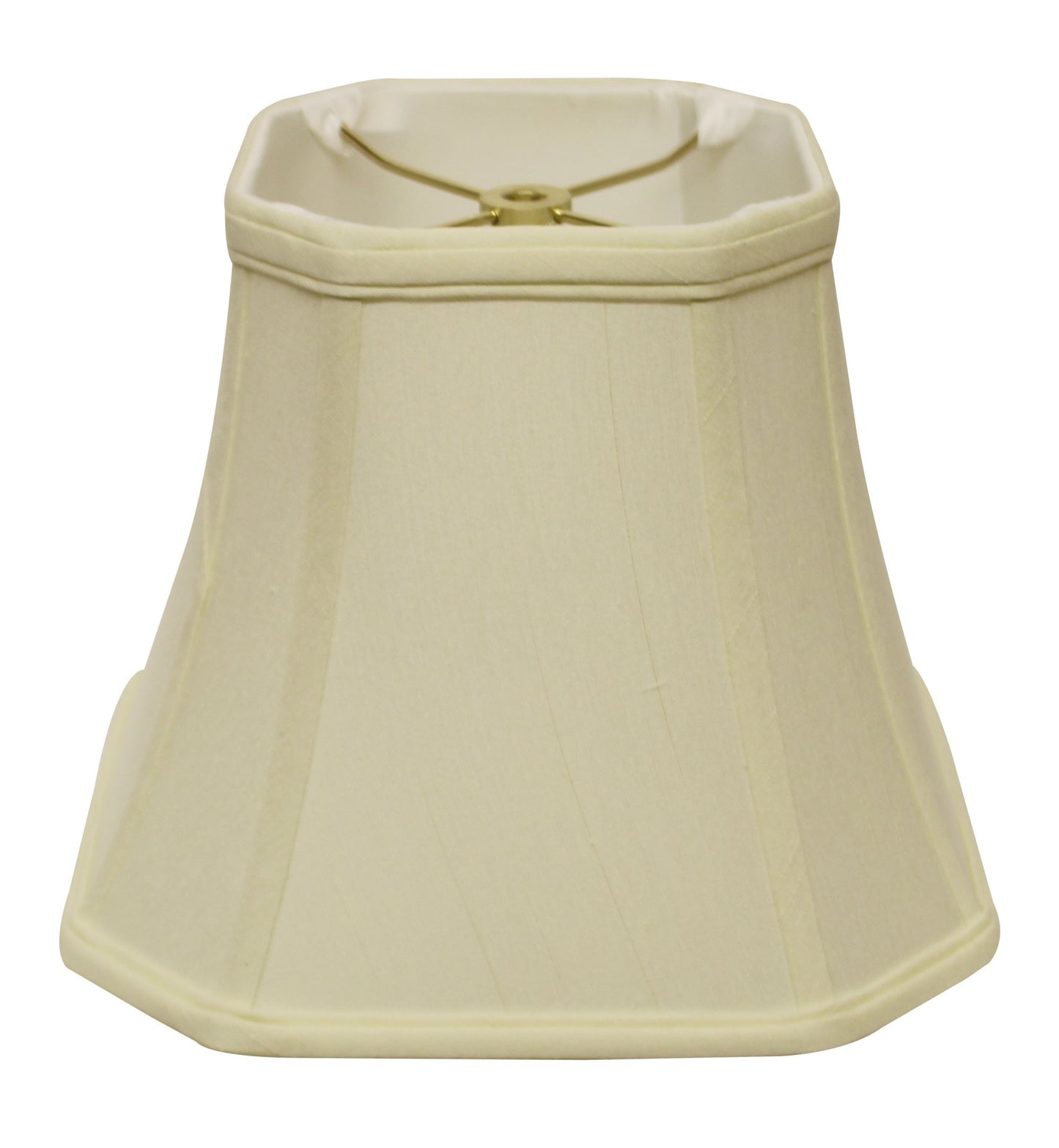 10" Ivory Slanted Square Bell Monay Shantung Lampshade