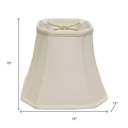 White Monay Shantung Silk Square Lamp Shade
