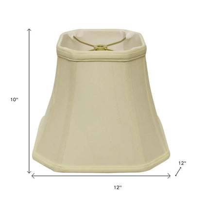 Ivory Monay Shantung Silk Square Lamp Shade HomeRoots