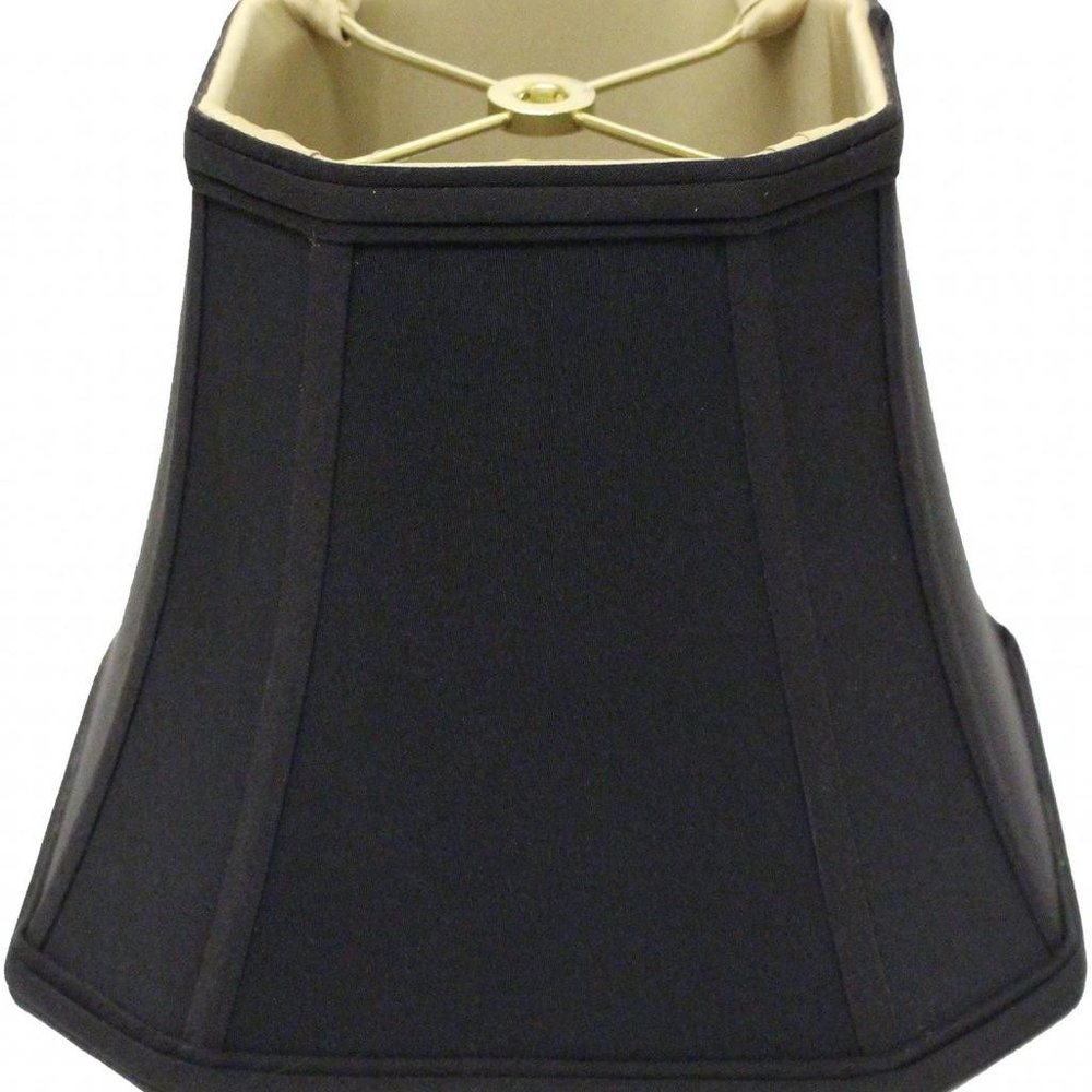 Black No Slub Innsbruck Square Lamp Shade HomeRoots