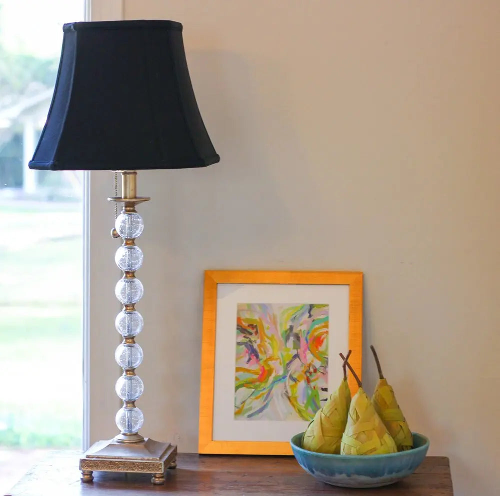 Black No Slub Innsbruck Square Lamp Shade HomeRoots