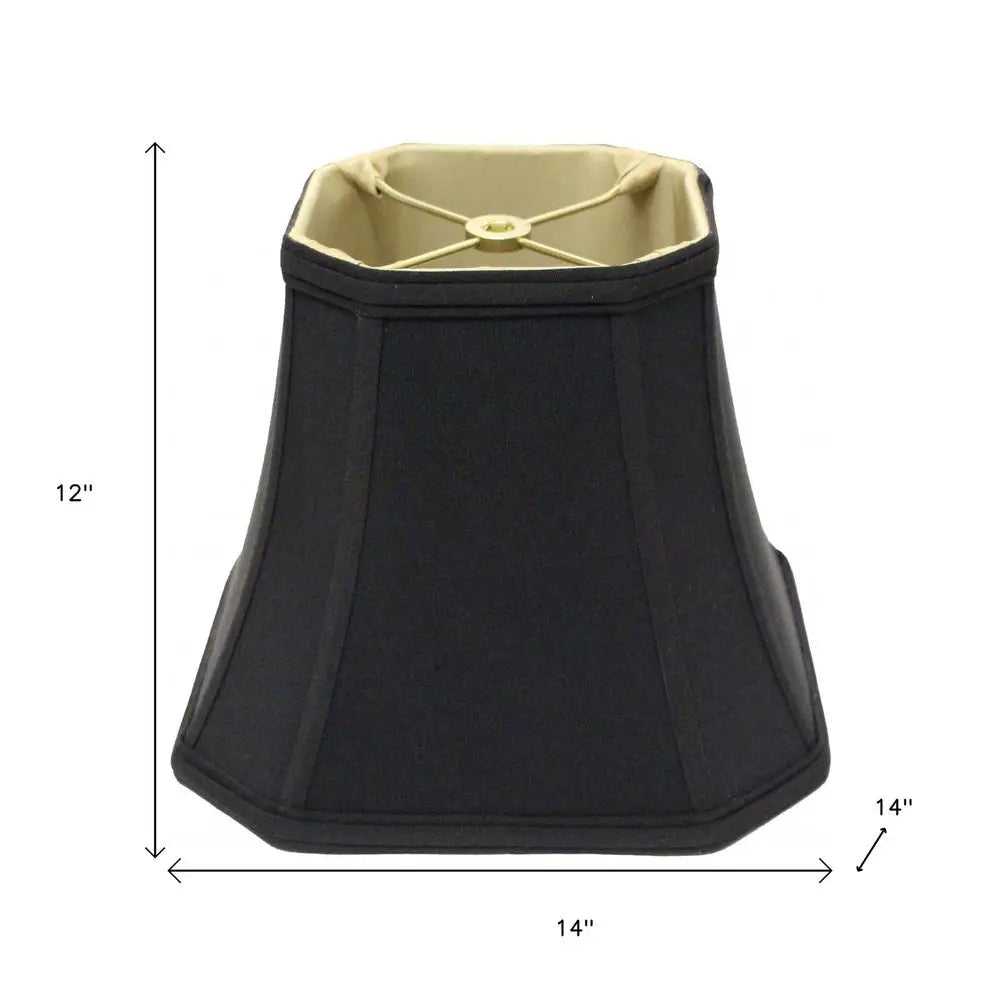 Black No Slub Innsbruck Square Lamp Shade HomeRoots