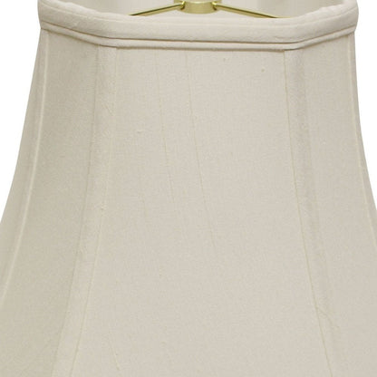 White Monay Shantung Silk Square Lamp Shade HomeRoots