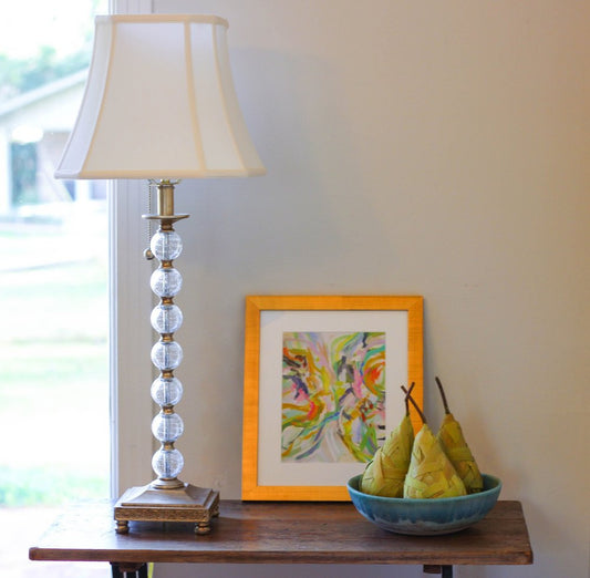 White Monay Shantung Silk Square Lamp Shade