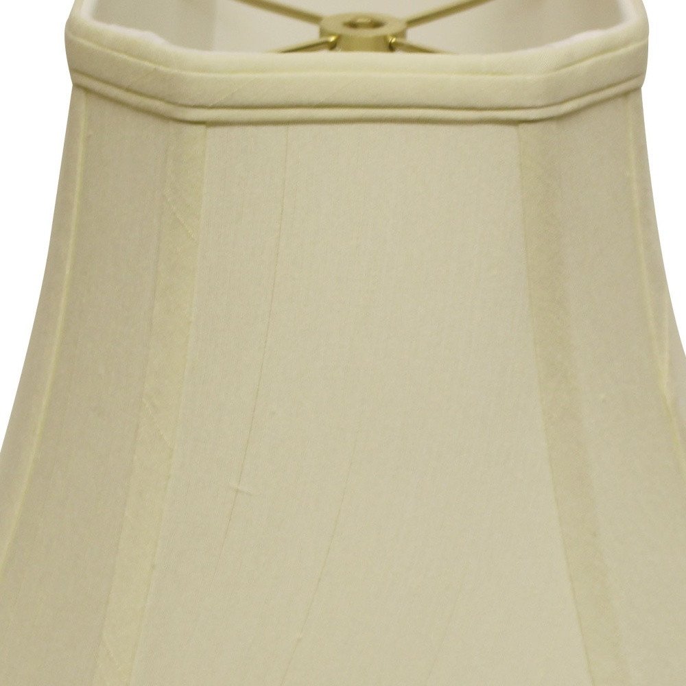 Ivory Monay Shantung Silk Square Lamp Shade — view 4