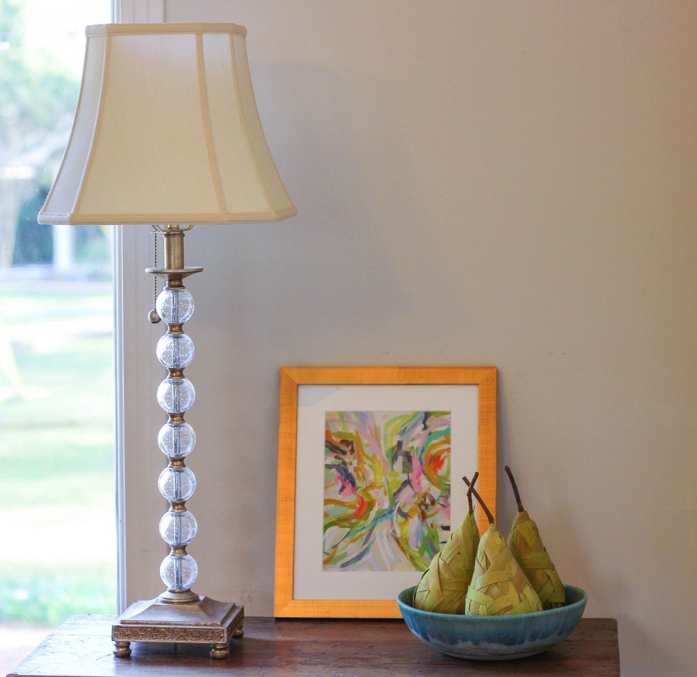 Ivory Monay Shantung Silk Square Lamp Shade — view 2