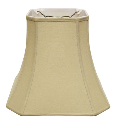 14" Pale Brown Slanted Square Bell Linen Lampshade