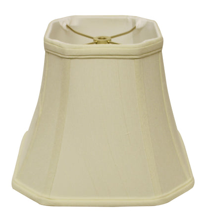 16" Ivory Slanted Square Bell Monay Shantung Lampshade