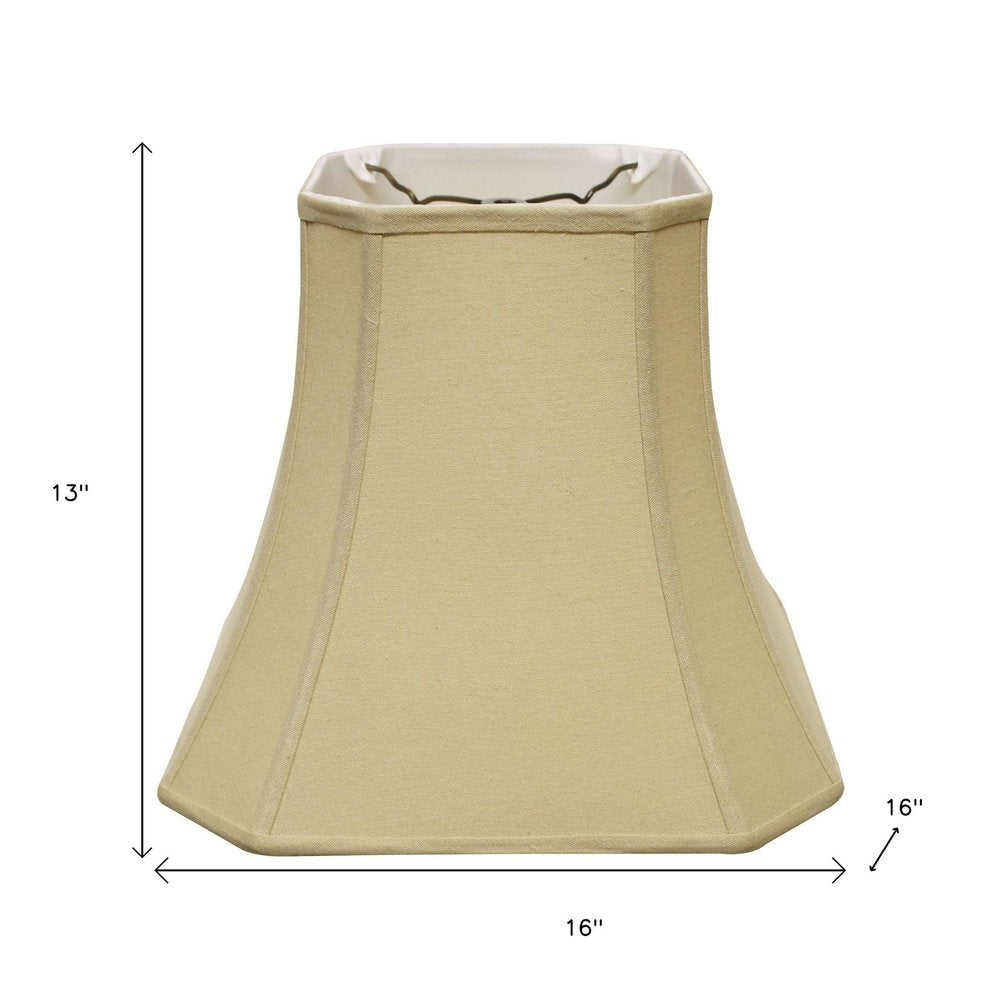 Tan Linen Square Lamp Shade HomeRoots