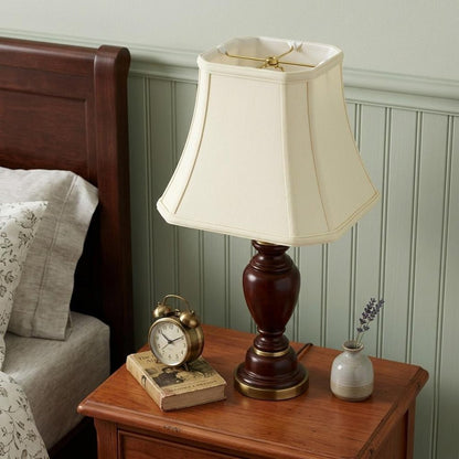 Ivory Monay Shantung Silk Bell Lamp Shade HomeRoots