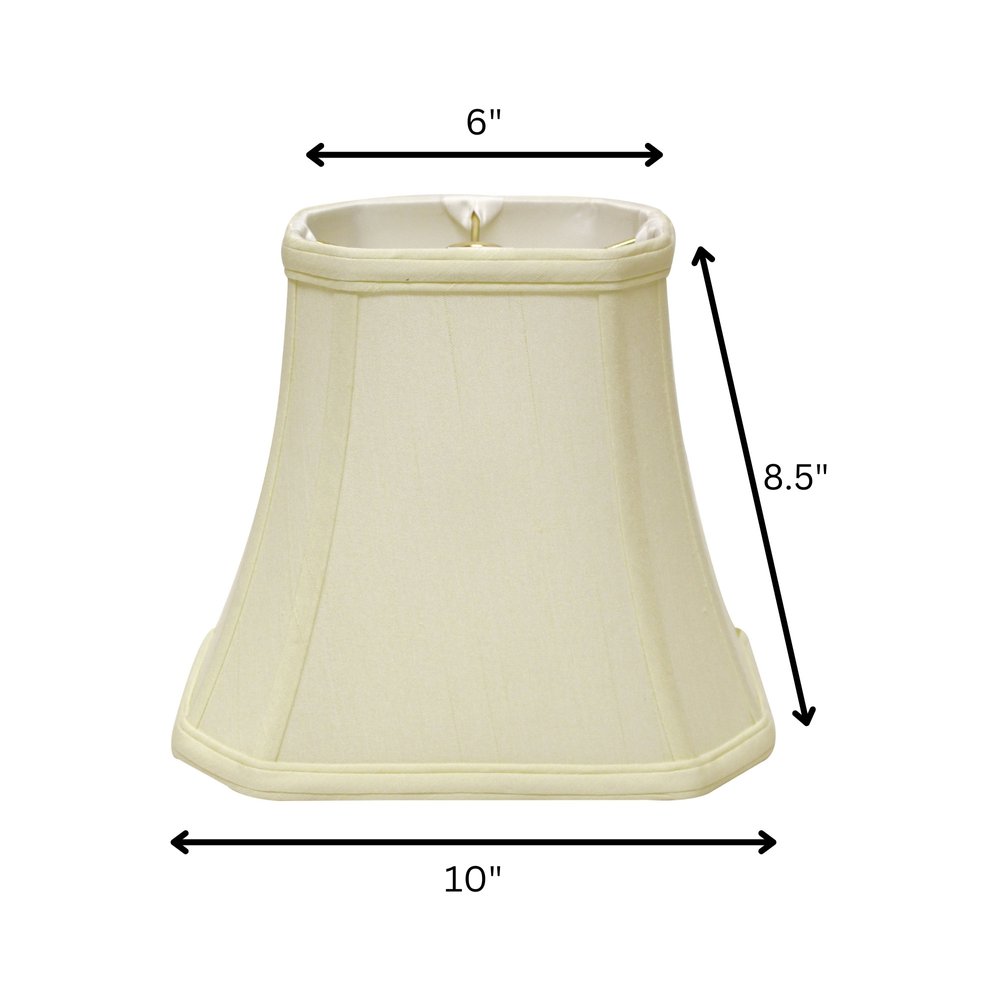 Ivory Monay Shantung Silk Bell Lamp Shade HomeRoots