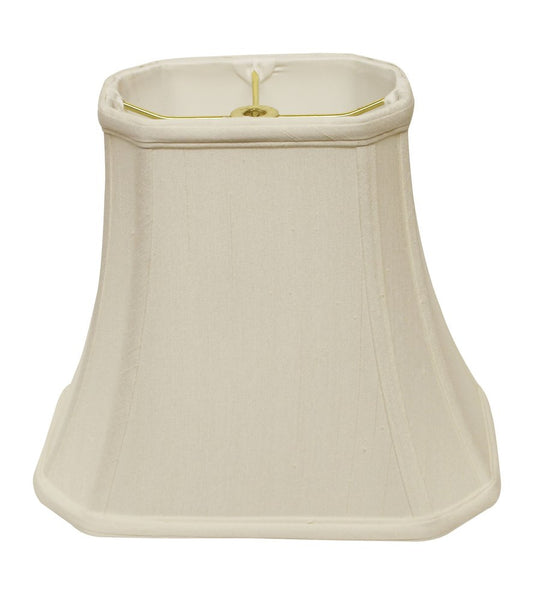 White Monay Shantung Silk Bell Lamp shade HomeRoots