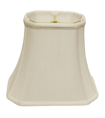 White Monay Shantung Silk Bell Lamp Shade HomeRoots