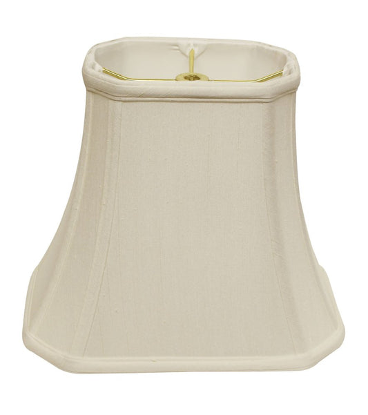 White Monay Shantung Silk Bell Lamp Shade HomeRoots