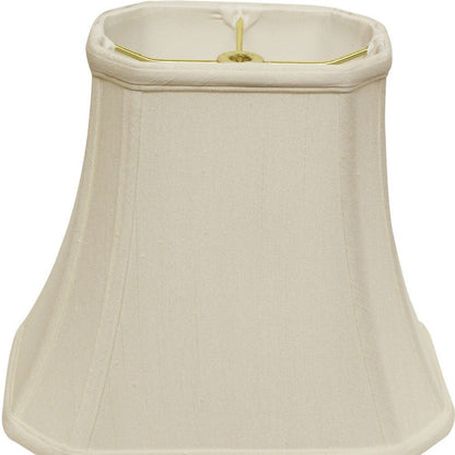 White Monay Shantung Silk Bell Lamp Shade HomeRoots