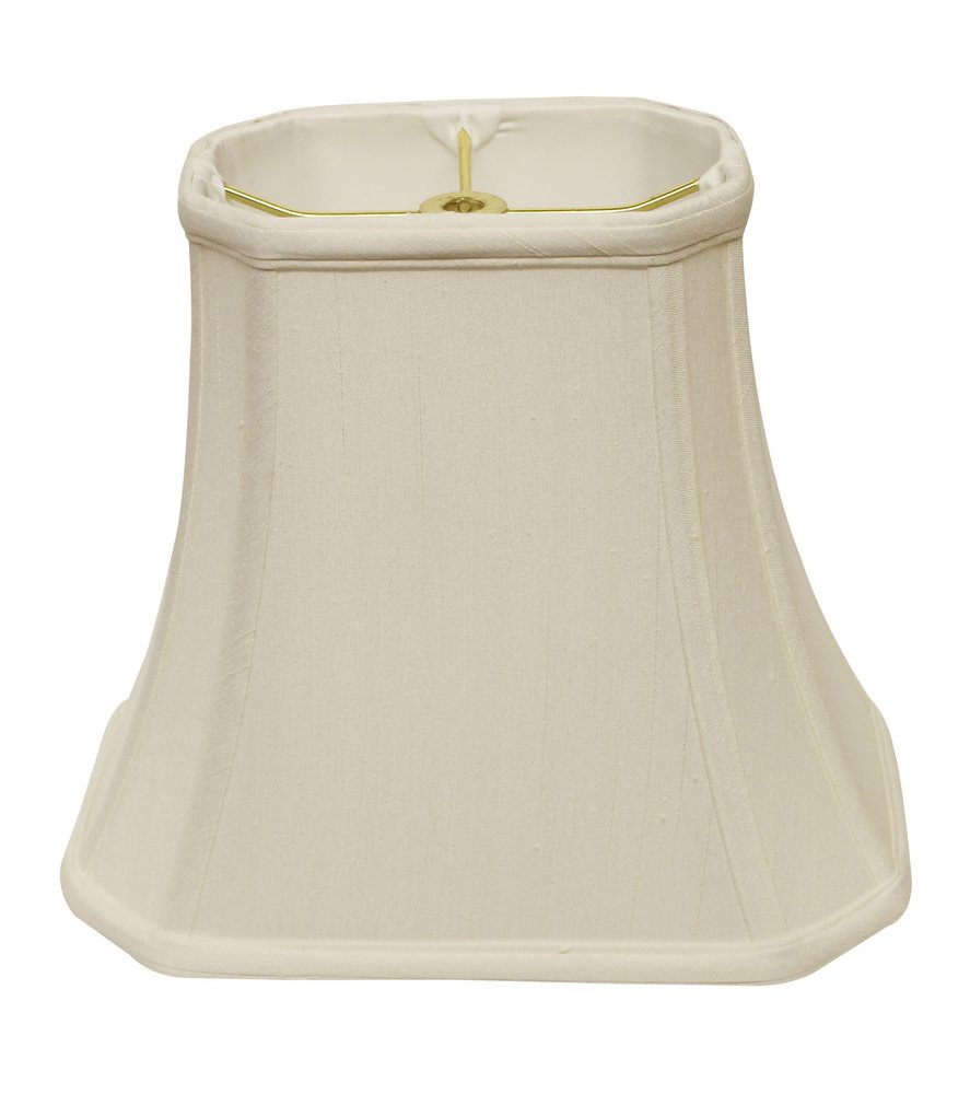 White Monay Shantung Silk Bell Lamp Shade HomeRoots