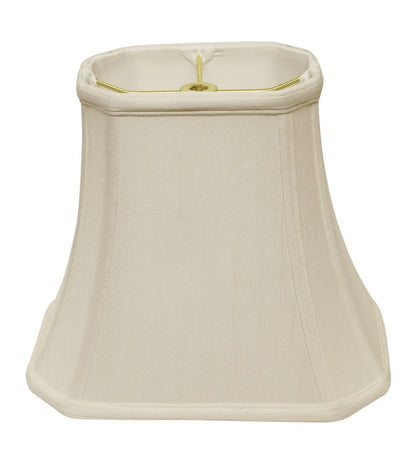White Monay Shantung Silk Bell Lamp Shade HomeRoots