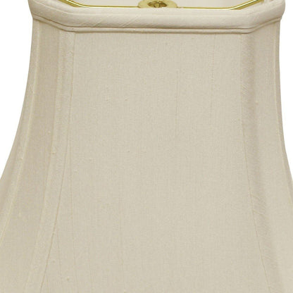 White Monay Shantung Silk Bell Lamp Shade HomeRoots