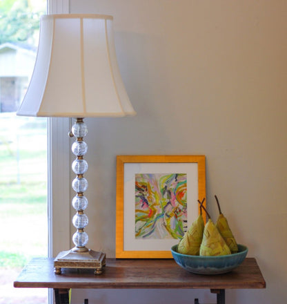 White Monay Shantung Silk Bell Lamp Shade HomeRoots