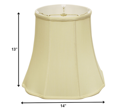 14" Antique White Premium Octagon Monay Shantung Lampshade