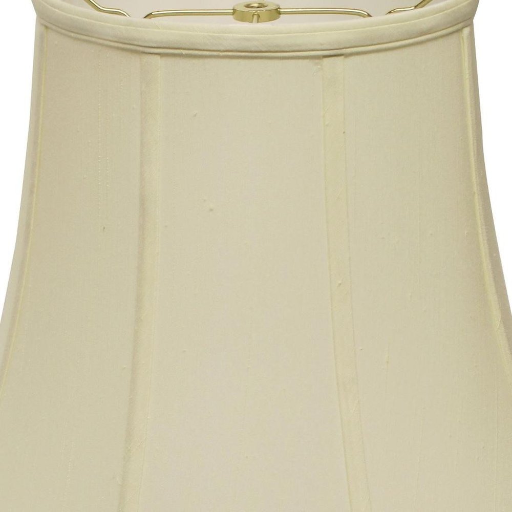 Ivory Monay Shantung Silk Bell Lamp Shade HomeRoots