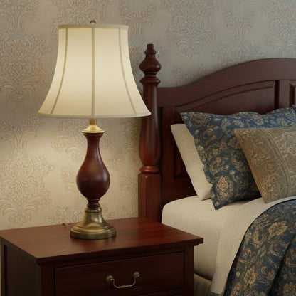 Ivory Monay Shantung Silk Bell Lamp Shade HomeRoots
