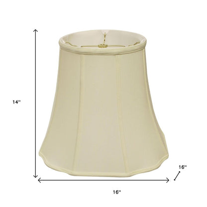 Ivory Monay Shantung Silk Bell Lamp Shade HomeRoots