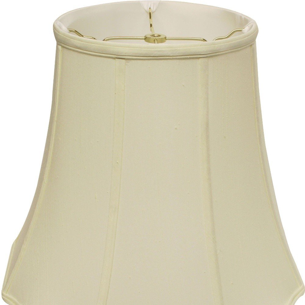 Ivory Monay Shantung Silk Bell Lamp Shade HomeRoots