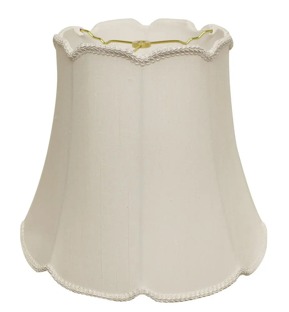 White Monay Shantung Silk Empire Lamp Shade HomeRoots
