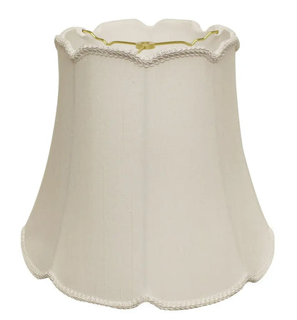 White Monay Shantung Silk Empire Lamp Shade HomeRoots