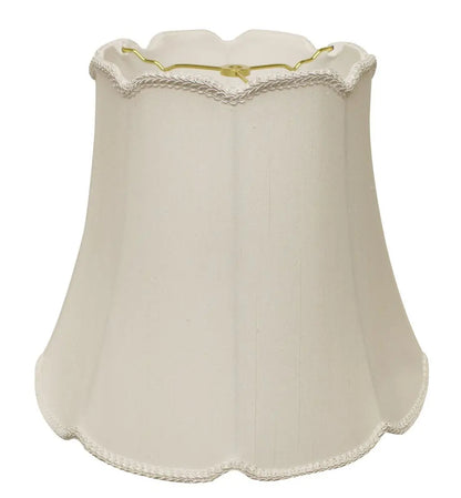 White Monay Shantung Silk Empire Lamp Shade HomeRoots