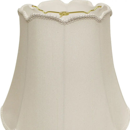 White Monay Shantung Silk Empire Lamp Shade HomeRoots