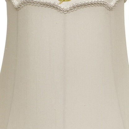 White Monay Shantung Silk Empire Lamp Shade HomeRoots