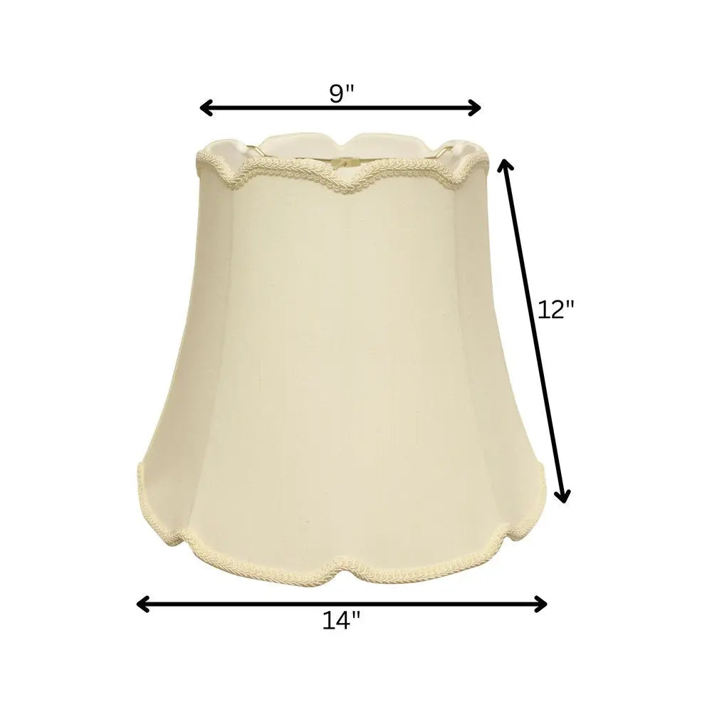 Ivory Monay Shantung Silk Empire Lamp Shade HomeRoots