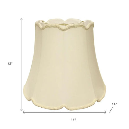 Ivory Monay Shantung Silk Empire Lamp Shade HomeRoots