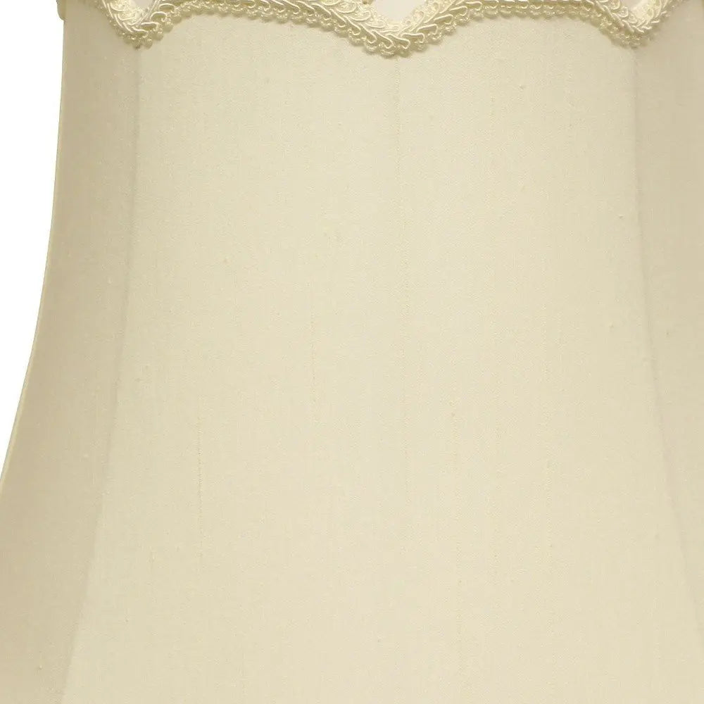 Ivory Monay Shantung Silk Empire Lamp Shade HomeRoots