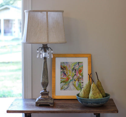 Cream Linen Drum Lamp Shade HomeRoots