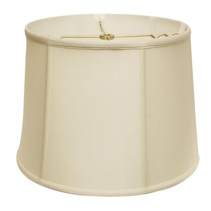 15" Ivory Throwback Drum Pongee Silk Lampshade