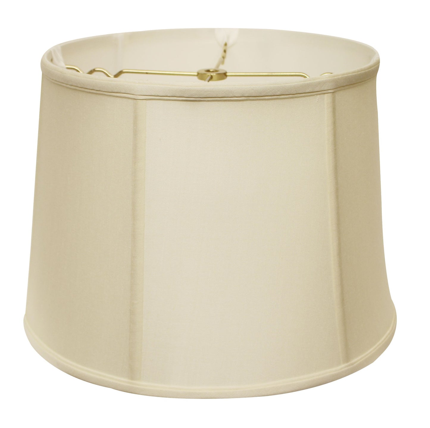 15" Ivory Throwback Drum Pongee Silk Lampshade